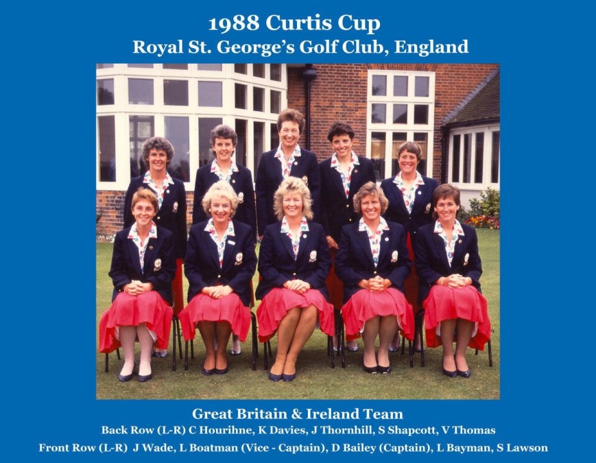 Claire Dowling Curtis Cup 1988 Team